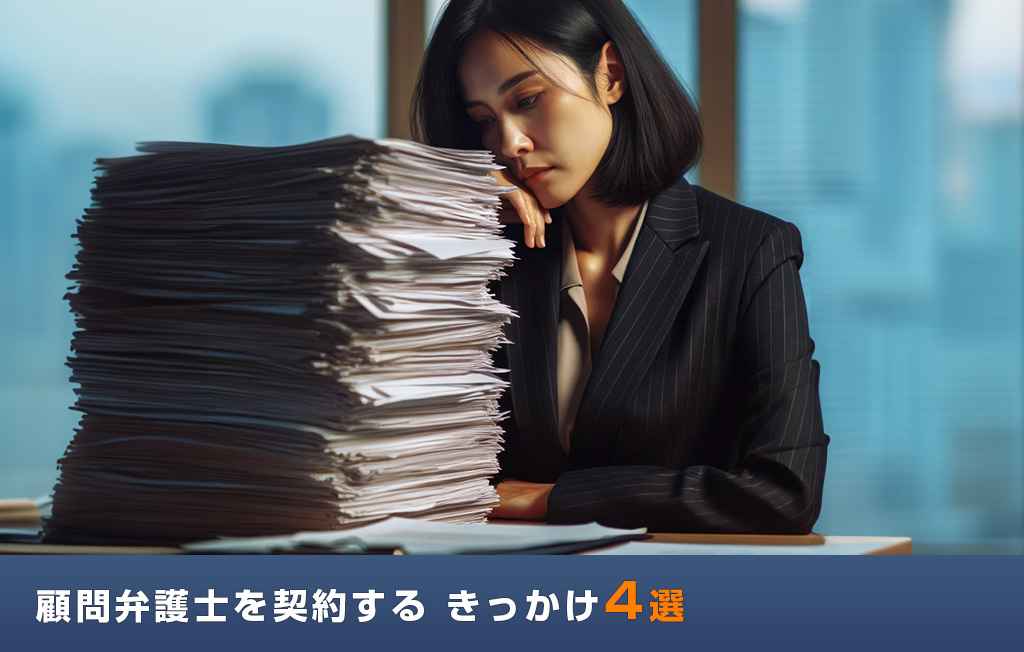 顧問弁護士を契約するきっかけ4選
