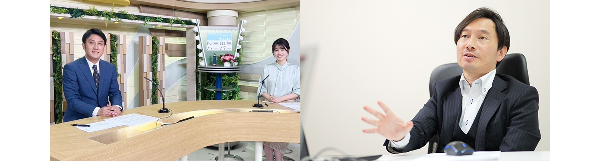 クレイン不動産流通株式会の社齋藤社長、高瀬総合法律事務所の代表弁護士高瀬弁護士の写真